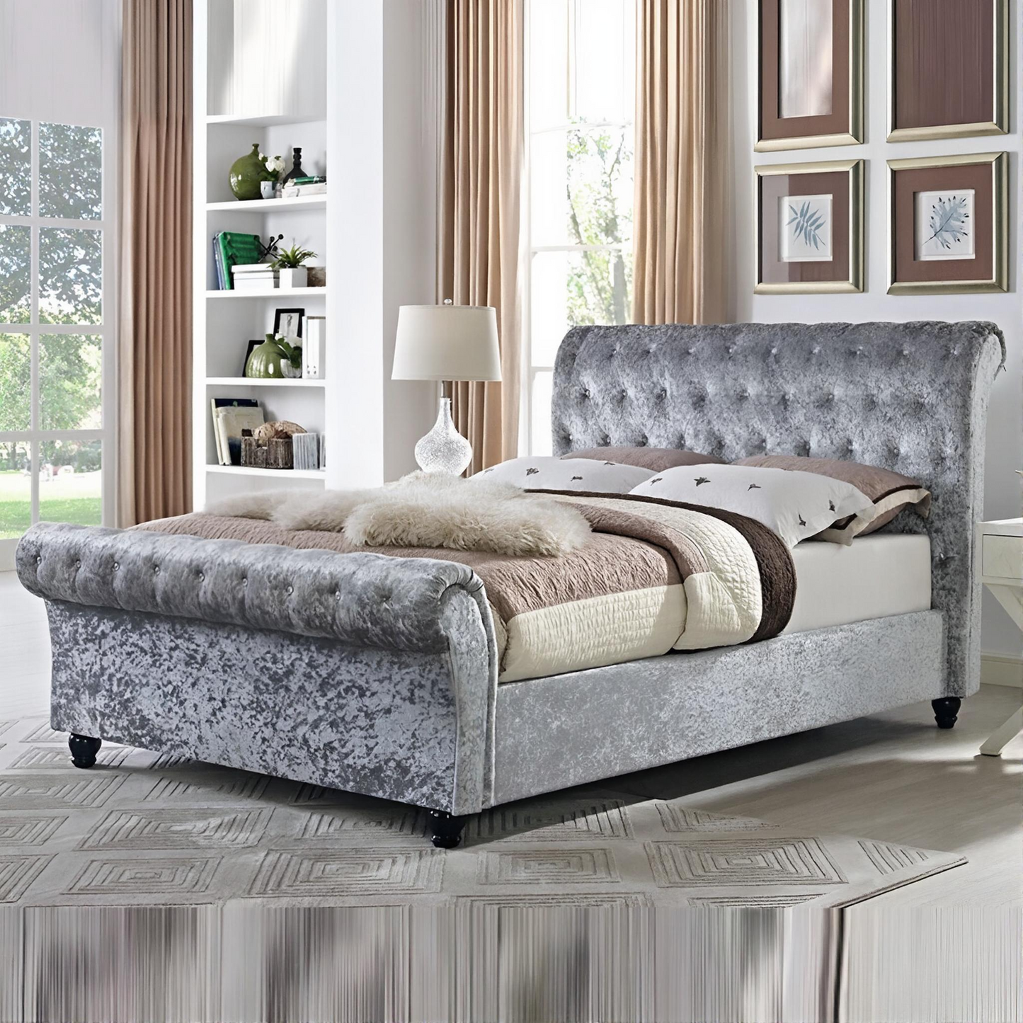 Premium Sleigh Bed